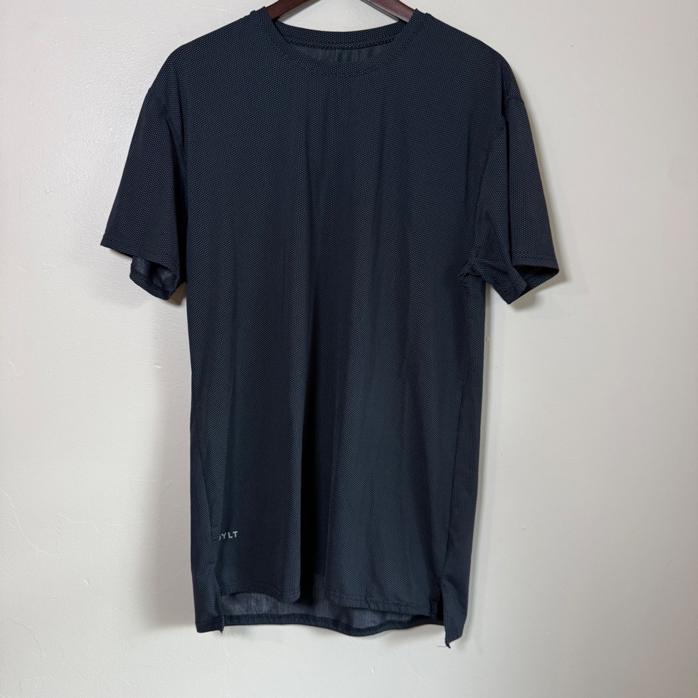 BYLT Premium Basics Mesh Performance Athletic T-Shirt Size Large Charcoal Grey